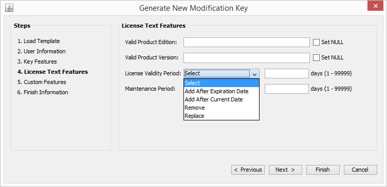 Modification Key Generation